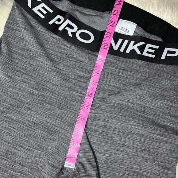 Nike Pro dri-fit heathered grey high rise crop length leggings sz 1X - Picture 10 of 11